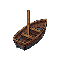 rowboat small  broken damaged