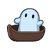 rowboat small  ghostly transparent