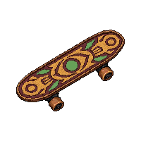 skateboard trick  ornate decorated