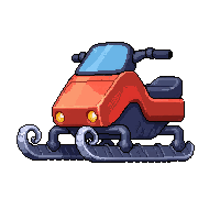 sled snow runner  simple plain