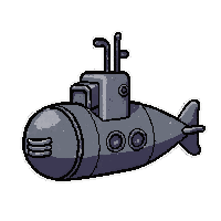 submarine mini  broken damaged