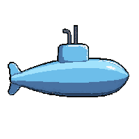 submarine mini  ghostly transparent
