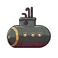 submarine mini  old weathered