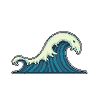 surfboard wave  brand new polished