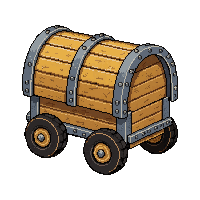 wooden cart wagon  armored reinforced