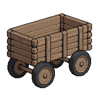 wooden cart wagon  broken damaged