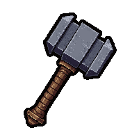 war hammer  rune engraved