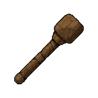 wooden club  ancient cracked