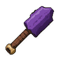 wooden club  shadow wrapped purple