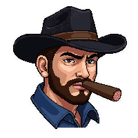 cigar smoking lit  lawman official