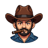 cigar smoking lit  saloon keeper style