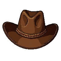 cowboy hat stetson  bounty hunter worn