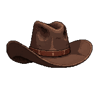 cowboy hat stetson  dusty trail worn
