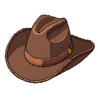 cowboy hat stetson  leather wrapped brown