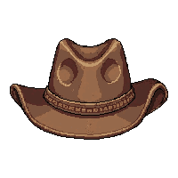 cowboy hat stetson  rusted old frontier