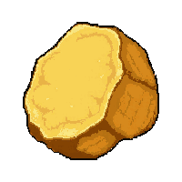 gold nugget chunk  bounty hunter worn