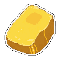 gold nugget chunk  gentleman refined