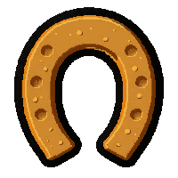 horseshoe lucky  dusty trail worn