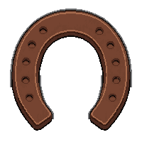 horseshoe lucky  ranch hand working