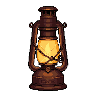lantern kerosene  dusty trail worn