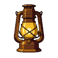 lantern kerosene  gold trimmed fancy