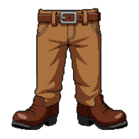 leather chaps pants  leather wrapped brown