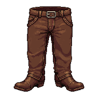 leather chaps pants  rusted old frontier