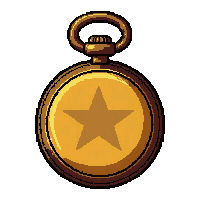 pocket watch gold  drifter patched