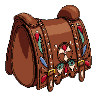 saddlebag leather  native decorated