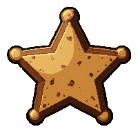sheriff star badge  pioneer weathered