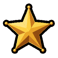 sheriff star badge  polished sunday best