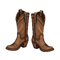 spurs boot pair  antique heirloom