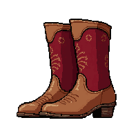 spurs boot pair  drifter patched