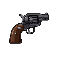 derringer pocket gun  silver inlay detail