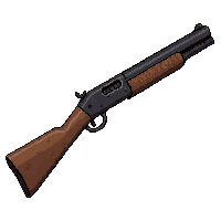 double barrel shotgun  blood stained dark