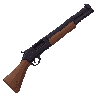 double barrel shotgun  bone handle grip