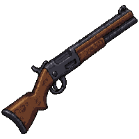 double barrel shotgun  copper accent trim