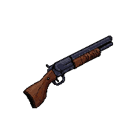 double barrel shotgun  desert dusty sand