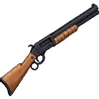 double barrel shotgun  ivory carved handle