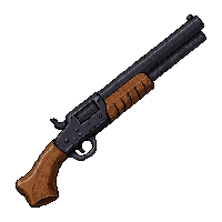 double barrel shotgun  polished show piece