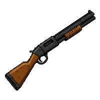 double barrel shotgun  scratched and dented