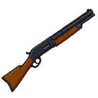 double barrel shotgun  silver inlay detail
