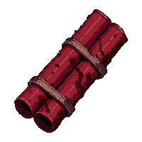 dynamite sticks bundle  blood stained dark