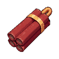dynamite sticks bundle  nickel plated shiny