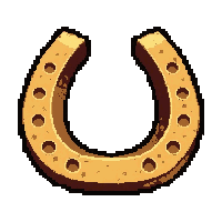 horseshoe thrown  desert dusty sand