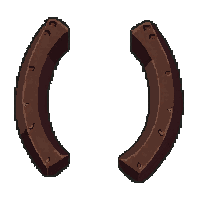 horseshoe thrown  outlaw notched grip