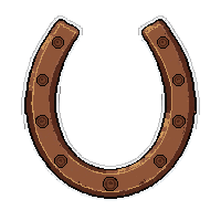 horseshoe thrown  pearl handle grip