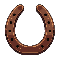 horseshoe thrown  rusty old antique