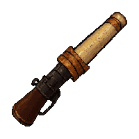 lasso rope coiled  ivory carved handle