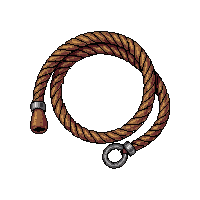 lasso rope coiled  nickel plated shiny